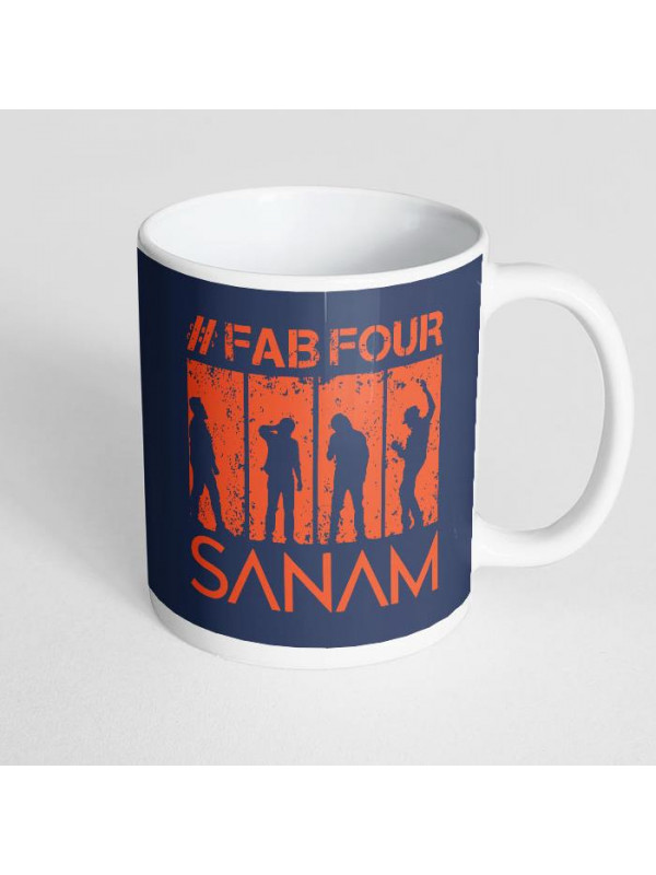 Sanam: #FabFour Silhouette - Coffee Mug [Pre-order - Ships 24th January 2018]