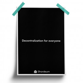 Decentralization For Everyone (Black) - Poster