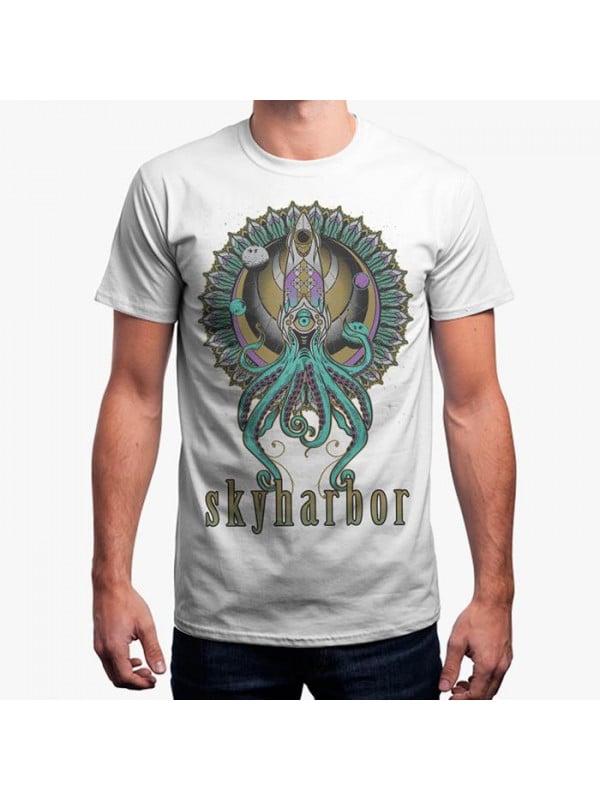 Skyharbor: Sensei Squid White T-shirt