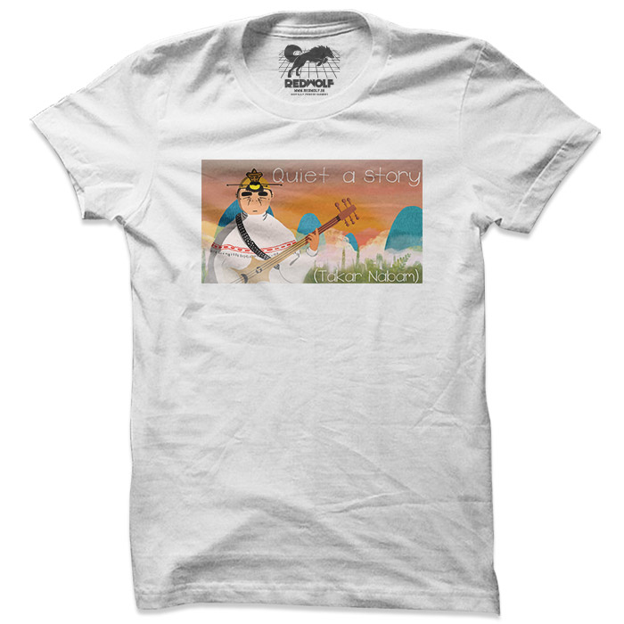 Quiet A Story (White) - T-shirt