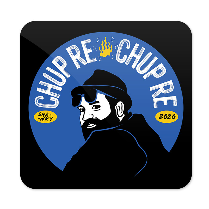 Chup Re (Blue) - Coaster