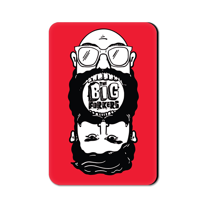 The Big Forkers (Red) - Fridge Magnet