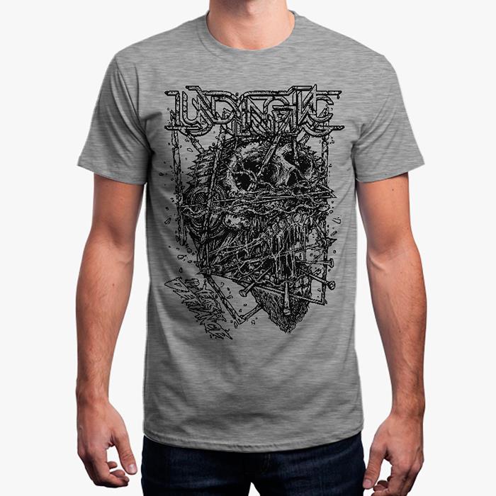 Undying Inc - 12 Years Of Defiance Heather Grey T-shirt