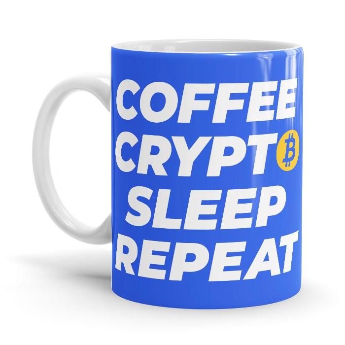 Coffee. Crpto. Sleep. Repeat. - Coffee Mug