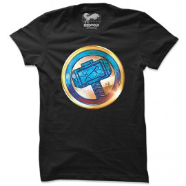 Mjolnir Badge - Marvel Official T-shirt