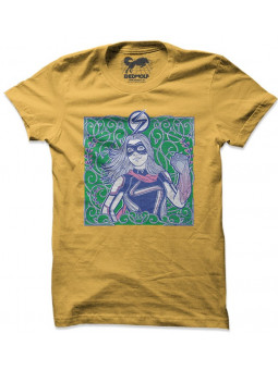Ms. Marvel: Flower Pattern - Marvel Official T-shirt