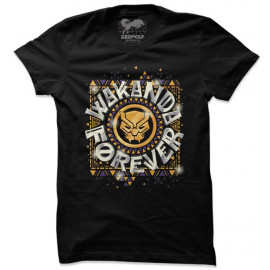 Wakanda Forever Emblem - Marvel Official T-shirt