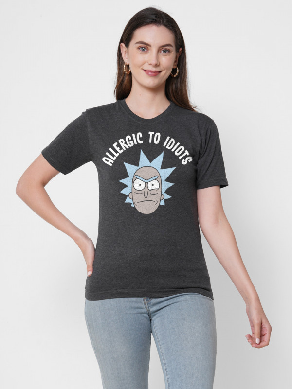 Allergic To Idiots - Rick And Morty Official T-shirt