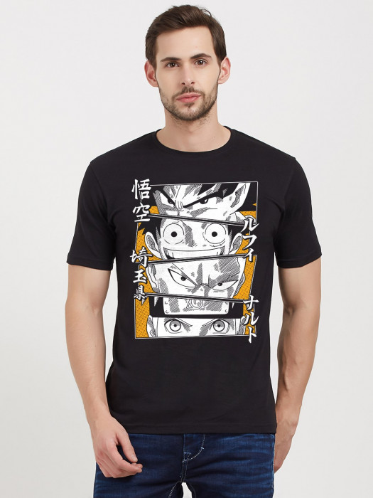 Buy ComicSensexyz Monkey D Luffy One Piece Anime T Shirt  Tshirts for  Men 4321544  Myntra