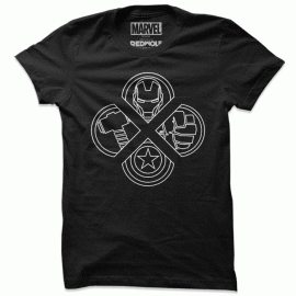 Avengers Icons (Glow In The Dark) - Marvel Official T-shirt