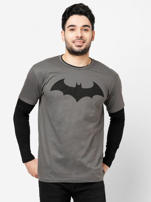 Batman Emblem Full Sleeve T-shirt Official Sleeve T-shirts | Redwolf