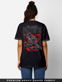 Black Panther: Urban Logo - Marvel Official Oversized T-shirt