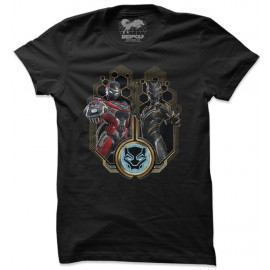 Black Panther With Ironheart - Marvel Official T-shirt