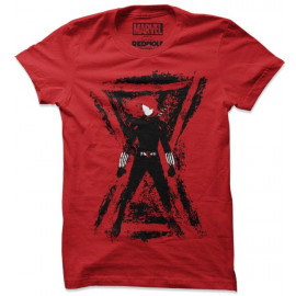 Black Widow Graffiti - Marvel Official T-shirt