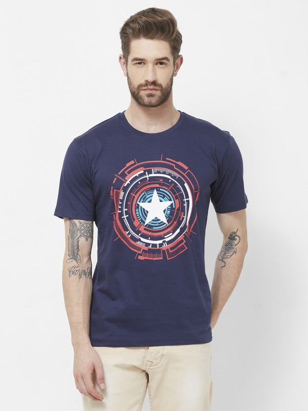 Captain America: Mechanical Shield - Marvel Official T-shirt
