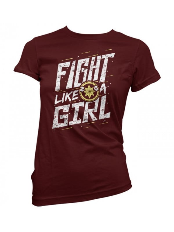 Fight Like A Girl - Marvel Official T-shirt