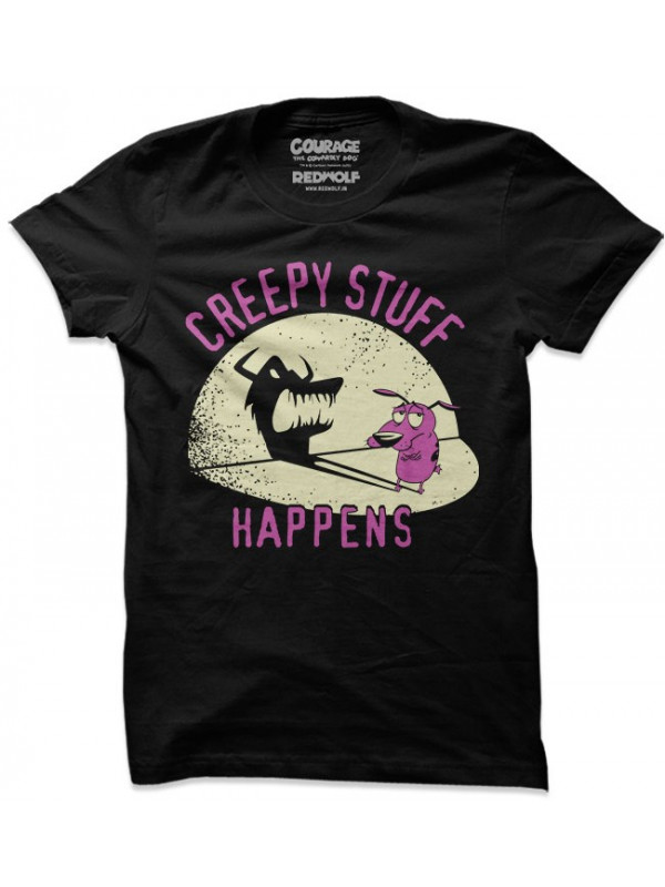 Creepy Stuff Happens - Courage The Cowardly Dog Official T-shirt