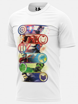 Avengers Line Up - Marvel Official T-shirt