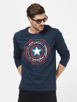 Captain America: Mechanical Shield - Marvel Official Full Sleeve T-shirt
