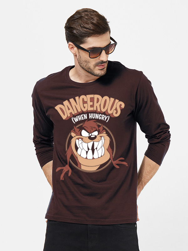 Dangerous When Hungry - Looney Tunes Official Full Sleeve T-shirt