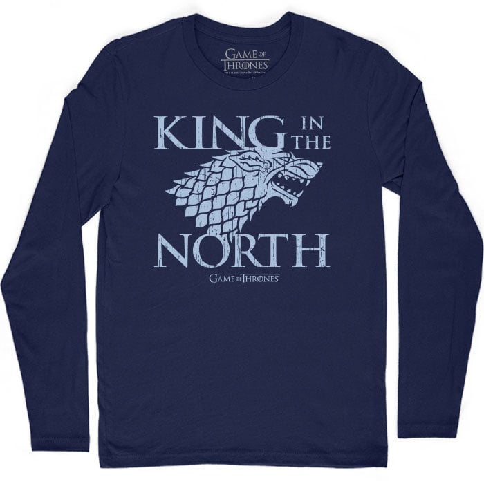 King In The North - Game Of Thrones Official Full Sleeve T-shirt
