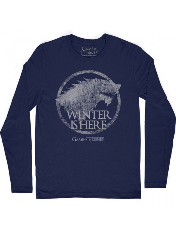 Winter Is Here - Game Of Thrones Official Full Sleeve T-shirt 
