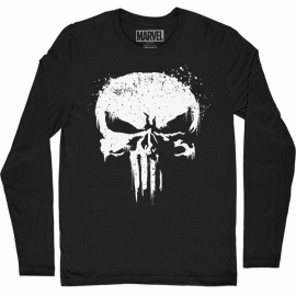 Punisher Skull (Glow In The Dark) - Marvel Official Full Sleeve T-shirt