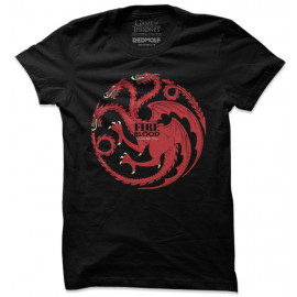 Fire And Blood - Game Of Thrones Official T-shirt