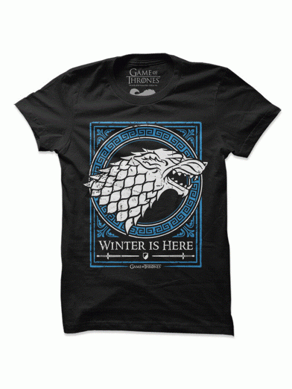 House Stark Emblem (Glow In The Dark) - Game Of Thrones Official T-shirt 