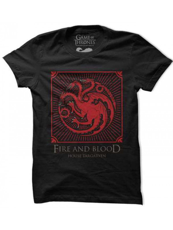 House Targaryen Shield - Game Of Thrones Official T-shirt 