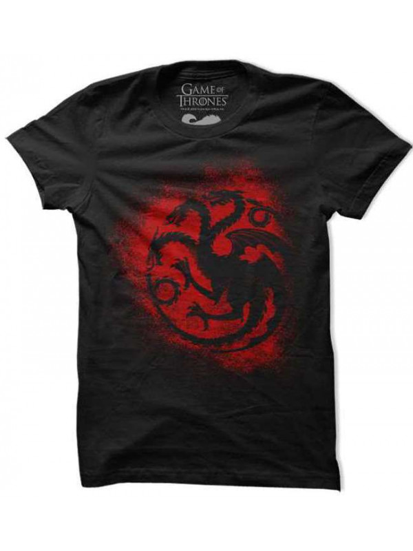 House Targaryen Sigil Splatter - Game Of Thrones Official T-shirt 