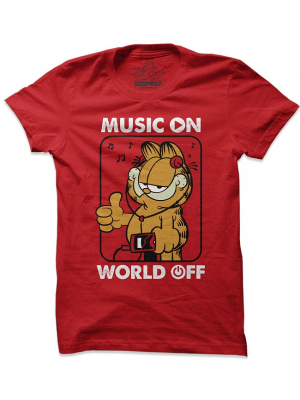 Music On - Garfield Official T-shirt