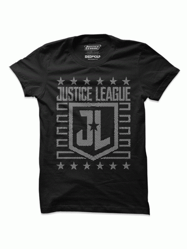Justice League Emblem (Glow In The Dark) - Justice League Official T-shirt