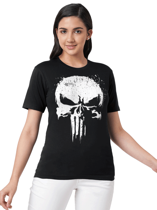 Punisher Skull (Glow In The Dark) - Marvel Official T-shirt