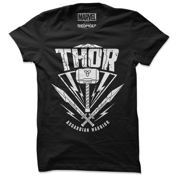 Asgardian Warrior (Glow In The Dark) - Marvel Official T-shirt