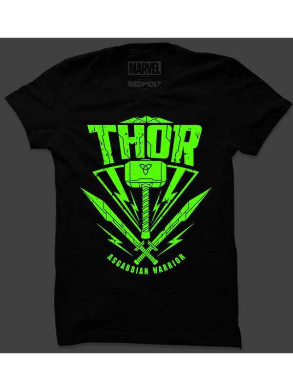 vergeetachtig Kietelen prototype Thor: Asgardian Warrior Glow in The Dark T-Shirt | Redwolf