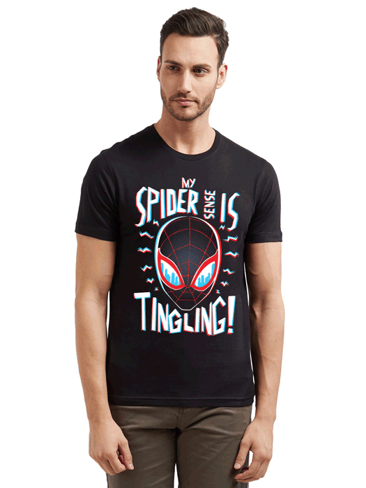 Miles Morales: Spidey Senses (Glow In The Dark) - Marvel Official T-shirt