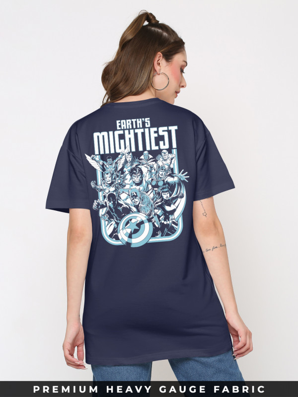 Earth's Mightiest - Marvel Official Oversized T-shirt