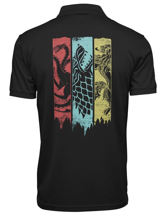 Sigil Banner - Game Of Thrones Official Polo T-shirt