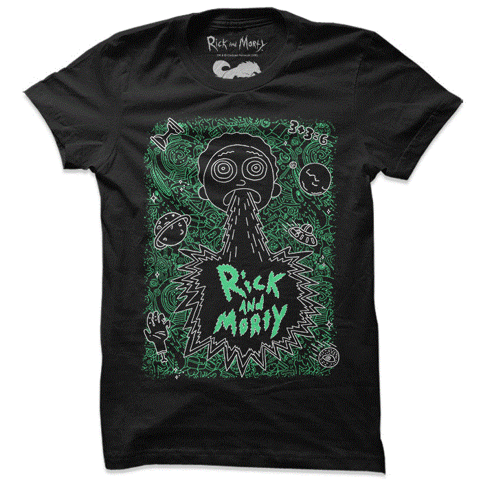 Sick & Morty (Glow In The Dark) - Rick And Morty Official T-shirt