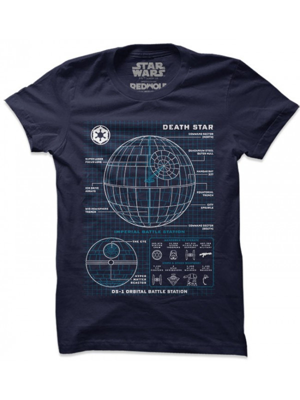 Death Star Blueprint - Star Wars Official T-shirt