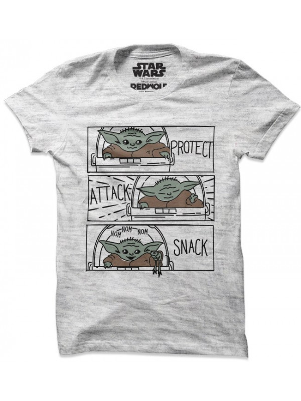 Protect, Attack, Snack - Star Wars Official T-shirt