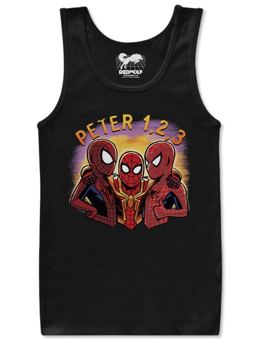 Peter 1, 2 & 3 - Marvel Official Tank Top