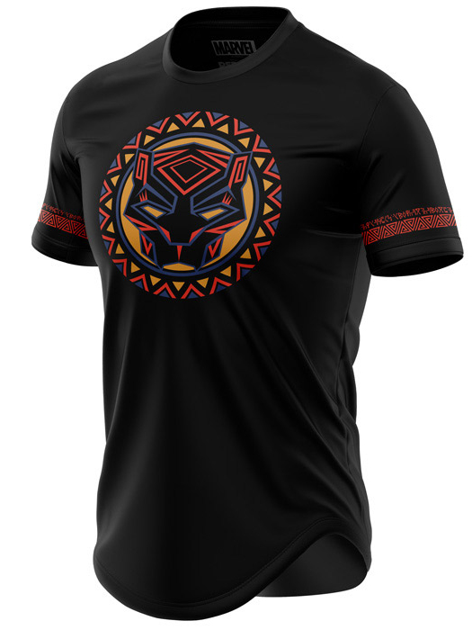 Tribal Art Logo - Marvel Official Drop Cut T-shirt