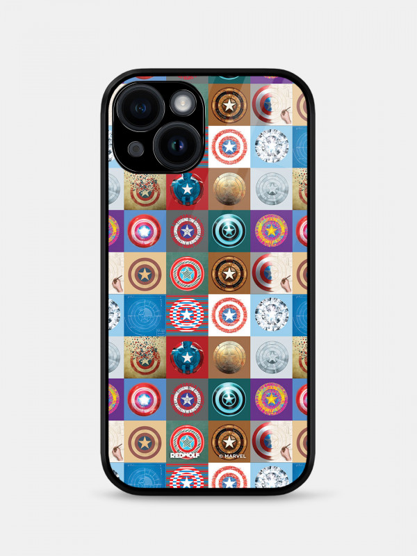 Cap Shield Pattern - Marvel Official Mobile Cover