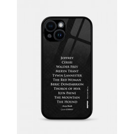 Arya's List - Game Of Thrones Official Mobile Cover