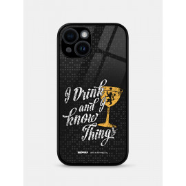 I Drink And I Know Things: Black - Game Of Thrones Official Mobile Cover