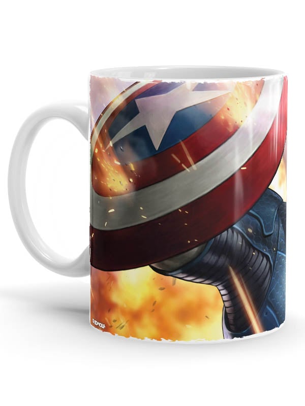 Cap In Combat - Marvel Official Mug