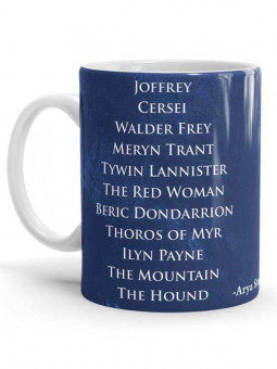 Arya's List - Game Of Thrones Official Mug
