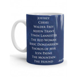 Arya's List - Game Of Thrones Official Mug
